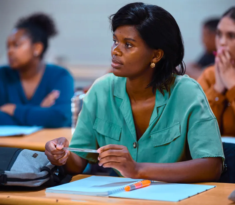 a ladying taking classes